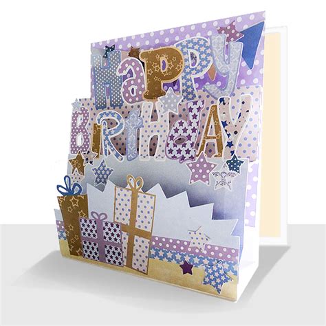 3d Birthday Card Happy Birthday Card 3d Pup Up Greeting Card