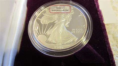 1986 S 1 Oz American Eagle Silver Dollar Proof Coin Silver Bullion