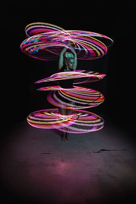 Spinning Multiple Led Hoops With Lisa Lottie Led Hoops
