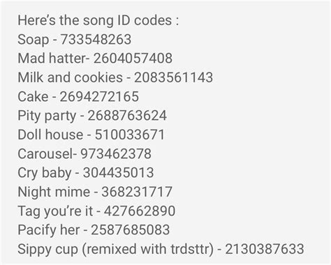 Roblox Song Ids In 2021 Roblox Codes Roblox Songs