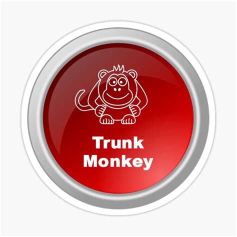 Trunk Monkey Sticker By Dgoring Redbubble