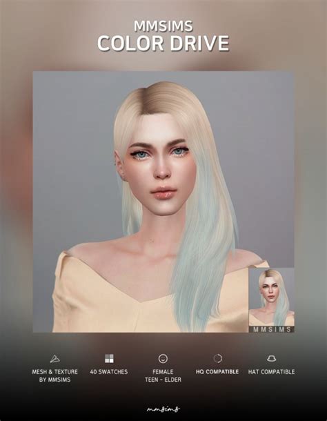 Mmsims Hair Color Drive Sims 4 Downloads