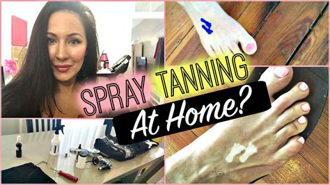How To Spray Tan At Home Youtube