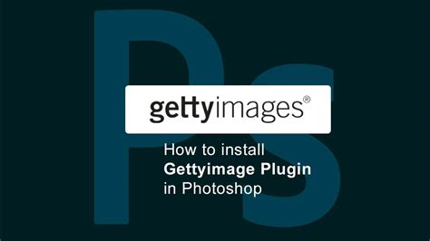 Getty image plugin. How to install and use In Photoshop - YouTube