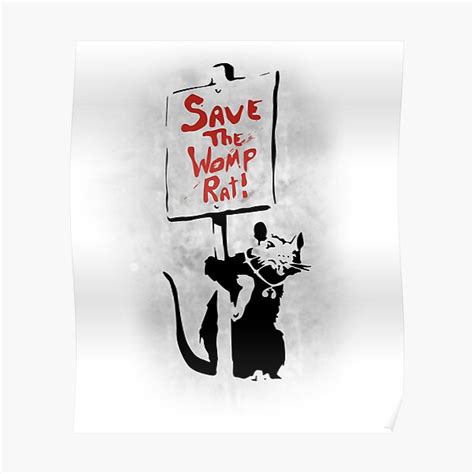 Save The Womp Rat Poster By Piercek26 Redbubble