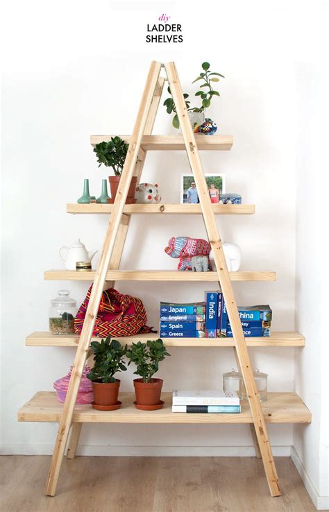 Diy Ladder Shelves A Pair And A Spare Bloglovin