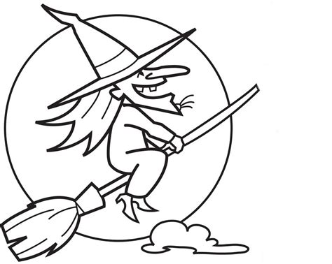 Brujas de halloween para colorear