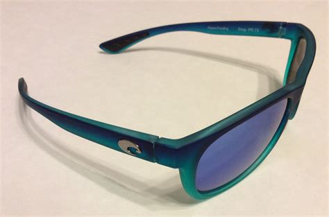costa del mar prop sunglasses blue green matte caribbean fade blue mirror 400g polarized