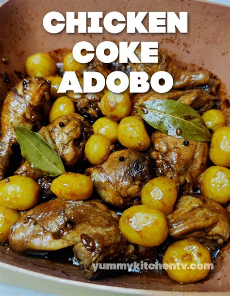 There's really no way to describe this recipe, you have to try it for yourself. Chicken Coke Adobo - Yummy Kitchen