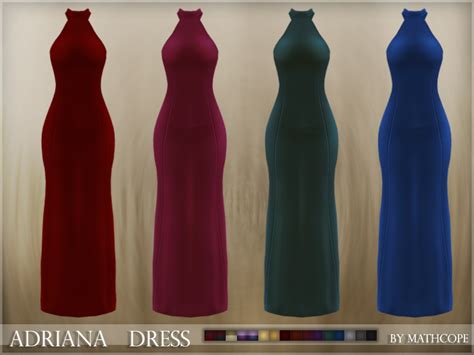 The Sims Resource Mathcope Adriana Dress