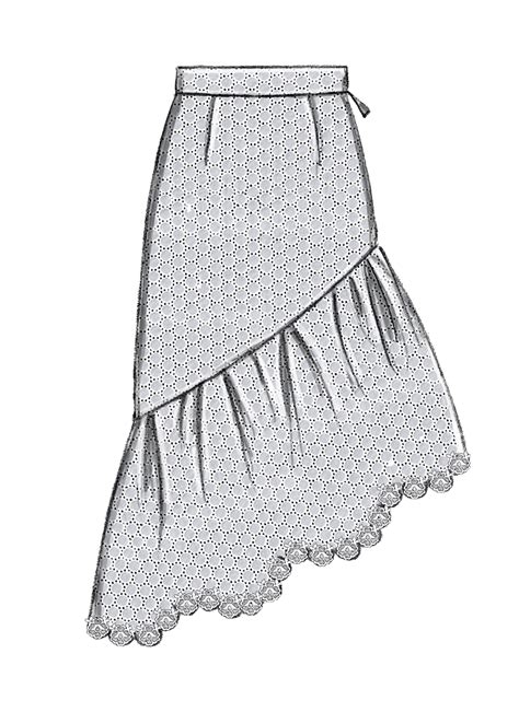 M7725 Misses Skirts Pattern Dress Design Sketches Fashion Design