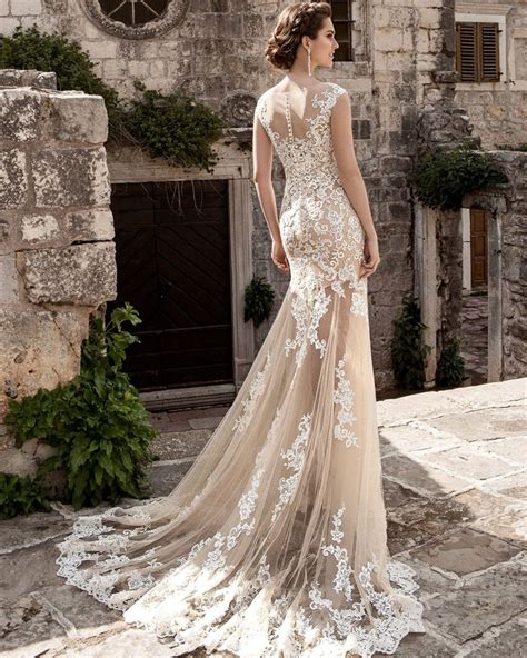 vestido de noiva bridal gown champagne vintage sexy lace detachable skirt wedding dress 2016