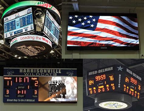 Basketball Scoreboards Led And Digital Video Displays Nevco