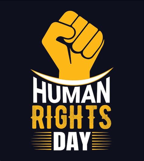 Premium Vector International Human Rights Day T Shirt Design