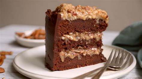 Combine sifted flour, baking powder, baking soda, and salt. German Chocolate Cake Recipe - NYT Cooking