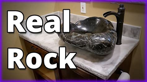 Make An Epoxy Vanity With A Real Rock Sink Stone Coat Countertops