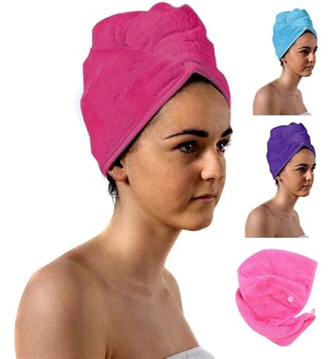 Towelsrus Spa Days Luxury Hair Turban Pink Absorbent Towel