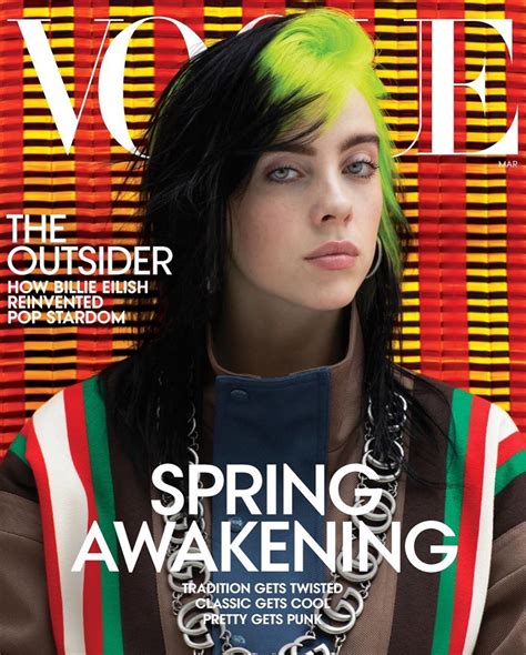 My thing is that i can do whatever i want. billie eilish march issue vogue covers #billieeilish # ...