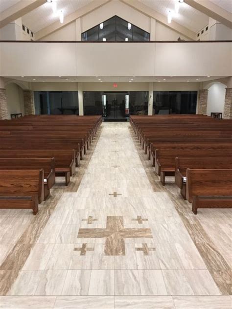 Custom Liturgical Furniture Adorned With Dogwood Flower Motif For