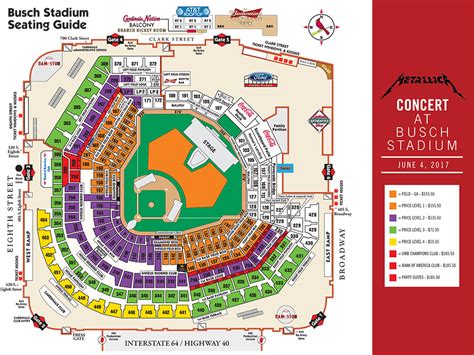 Cardinals Stadium Seating Chart Gallery Of Chart 2019