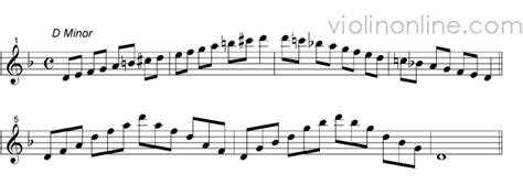 G Melodic Minor Scale Violin 1 Octave 214818 G Melodic Minor Scale