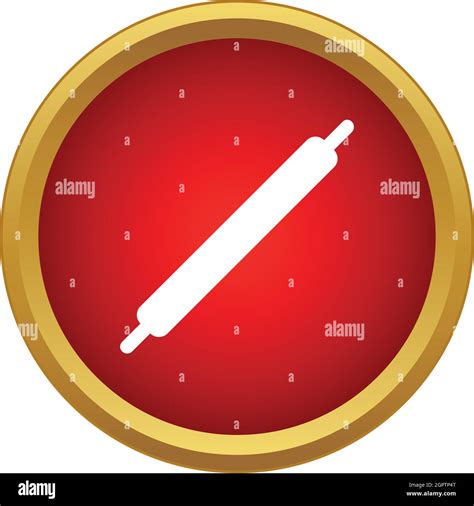 Rolling Pin Icon In Simple Style Stock Vector Image And Art Alamy