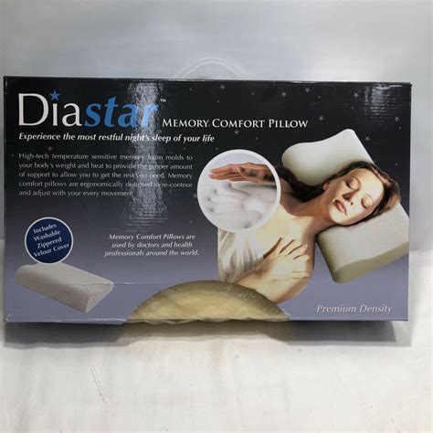 Diastar Memory Comfort Pillow Premium Density New In Box Ebay In 2021 Memories Pillows Ebay