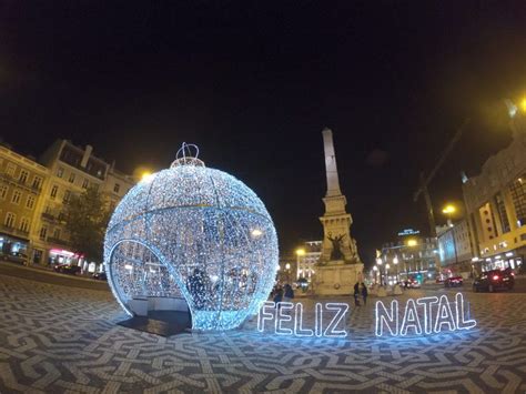 Passeio Pelas Luzes De Natal Em Lisboa Portugal