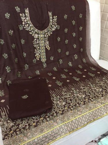 Chiffon Unstitched Original Pakistani Suit Dry Clean At Rs 2350 In Delhi