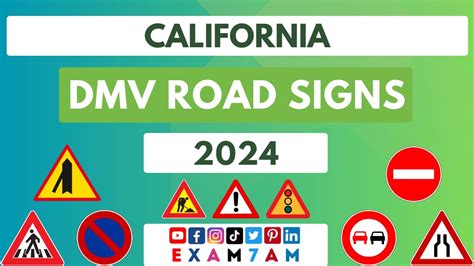 California Dmv Road Sign Written Test Learn Road Signs In 2024 Pass