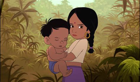 Image Shanti Has Ranjan In Her Arms And Shes Very Angry At Mowgli
