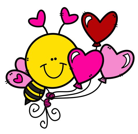 A Bee Holding Two Hearts In Its Arms