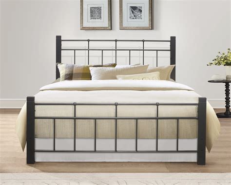 Hillsdale Mcguire Metal Queen Bed Without Frame A1 Furniture