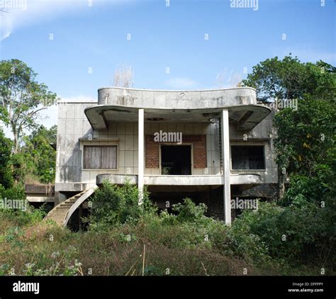 Abandoned French Colonial Villa In Kep Cambodia Stock Photo Alamy