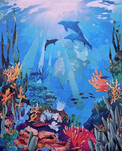 Underwater Ii Mixed Media By Robin Birrell Ocean Drawing Sea