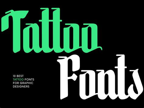 10 Best Tattoo Fonts For Graphic Designers