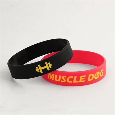 Awesome Wristbands Muscle Dog Colored Wristbands