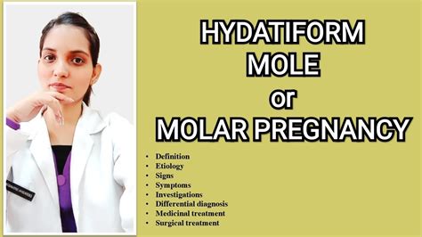Hydatidiform Mole Obstetrics Explained With Notes Molar Pregnancy