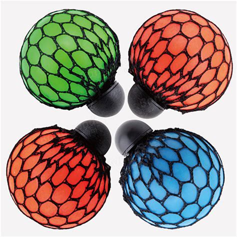 Squishy Colored Mesh Stress Reliever Ball Squeeze Stressball Party Bag Fun T Sale Rc Toys