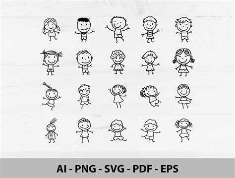 Stick Figures Svg Bundle Stick People Svg Stick Figures Svg Stick