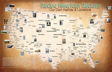 Map Of The Tribal Nations Native History Magazine