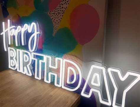 Happy Birthday Led Neon Party Sign Neon Signs Neon Party Birthday