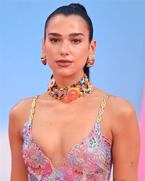 Dua Lipa Sexy Cleavage Barbie Premiere Hot Celebs Home