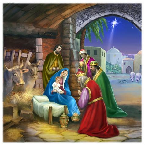 Nativity Of Jesus Painting By Patrick Hoenderkamp