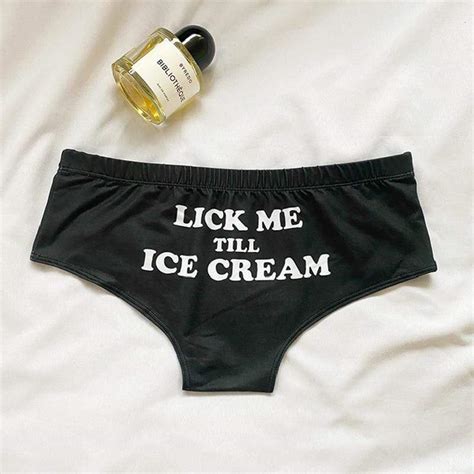 Lick Me Till Ice Cream Panties Kinky Cloth