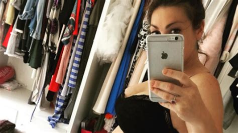 Luisa Zissman Shares Selfie Of Pregnant Bump At Nine Months Showing