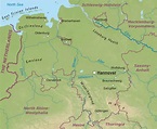 Mapa de Baja Sajonia Imagen | Mapa de Alemania Ciudades