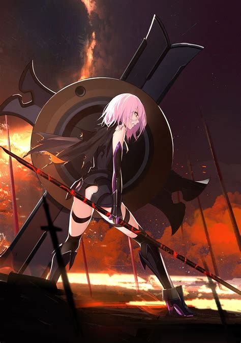 Fategrand Order Shielder Mash Kyrielight Fantasy Characters Female Characters Anime