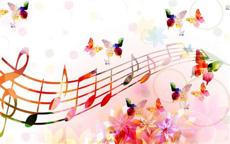 Free Download Musical Notes Butterflies Wallpaper Hd Cute Wallpapers