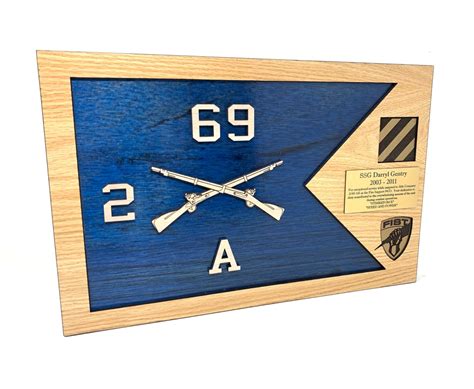 Infantry Replica Guidon Plaque Etsy